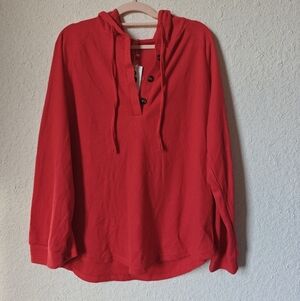 NWT unisex Waffle Knit Hooded Sweater